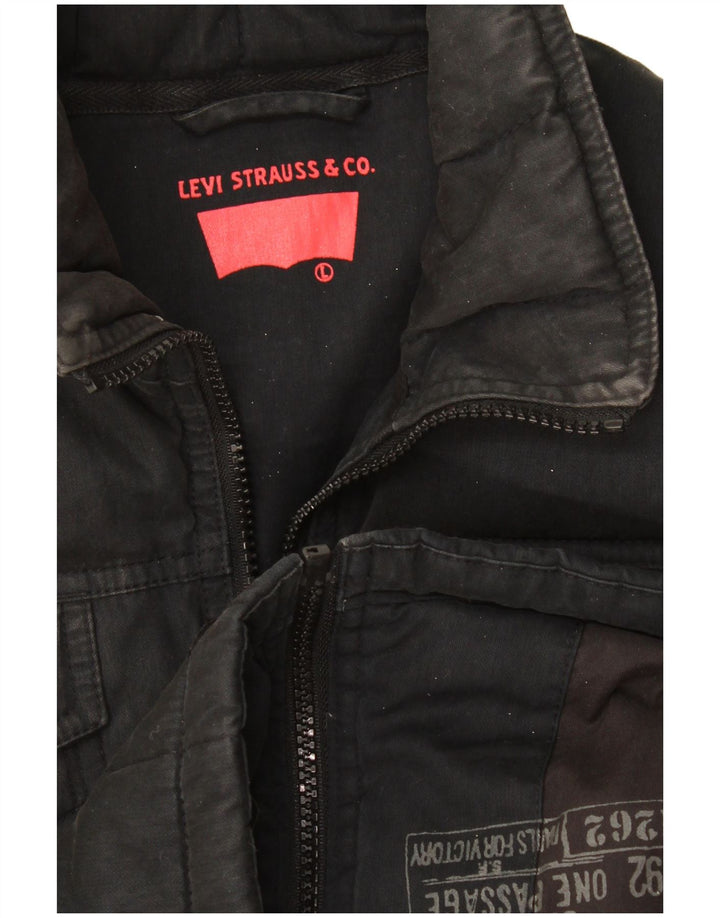 Levi's ženska uspravna jakna UK 16 velika crna