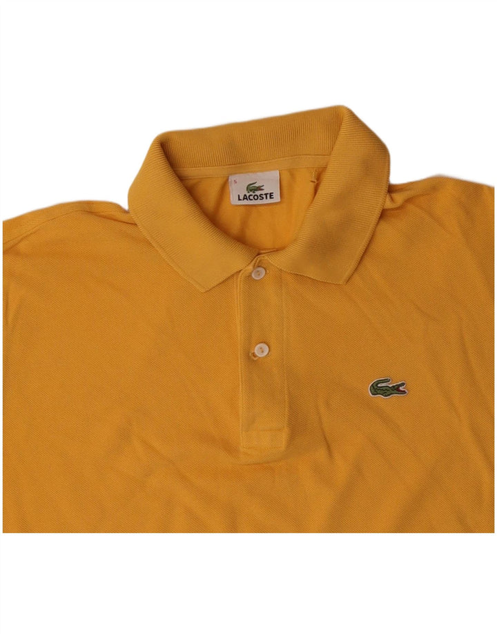 LACOSTE muška polo majica, velika žuta pamučna veličina 5