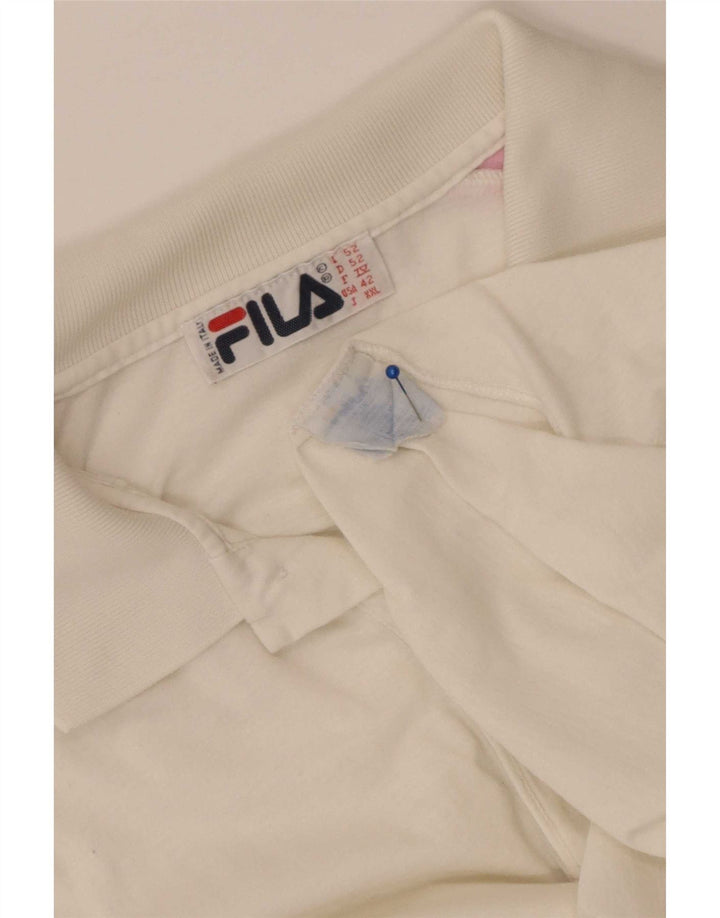 Fila muška polo majica s grafičkim motivima IT 52, veliki bijeli pamuk