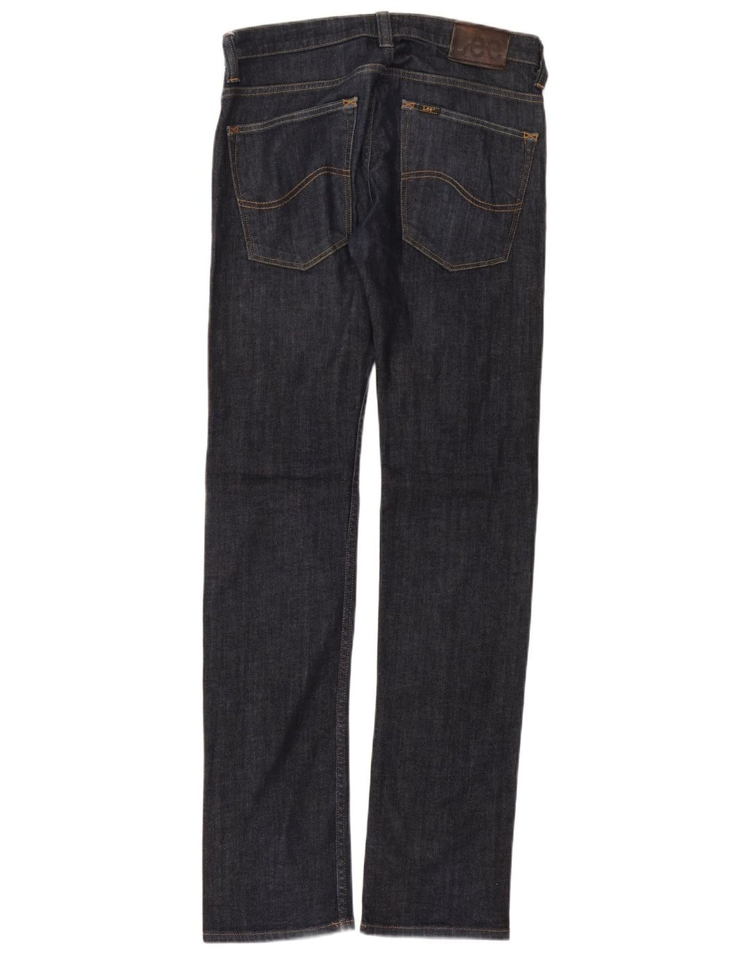 Lee ženske ravne uske traperice Powell W32 L36 tamnoplavi pamuk