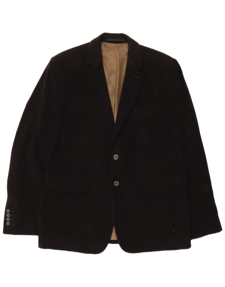 French Connection muška jakna s 2 gumba UK 42 XL crni pamuk