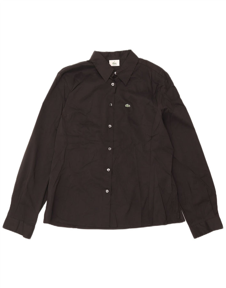 Lacoste ženska košulja, velika crna pamučna veličina 44