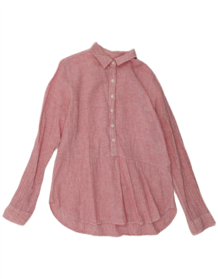 DACK'S ženska pulover košulja bluza UK 16 Large Pink Pincrte Lan