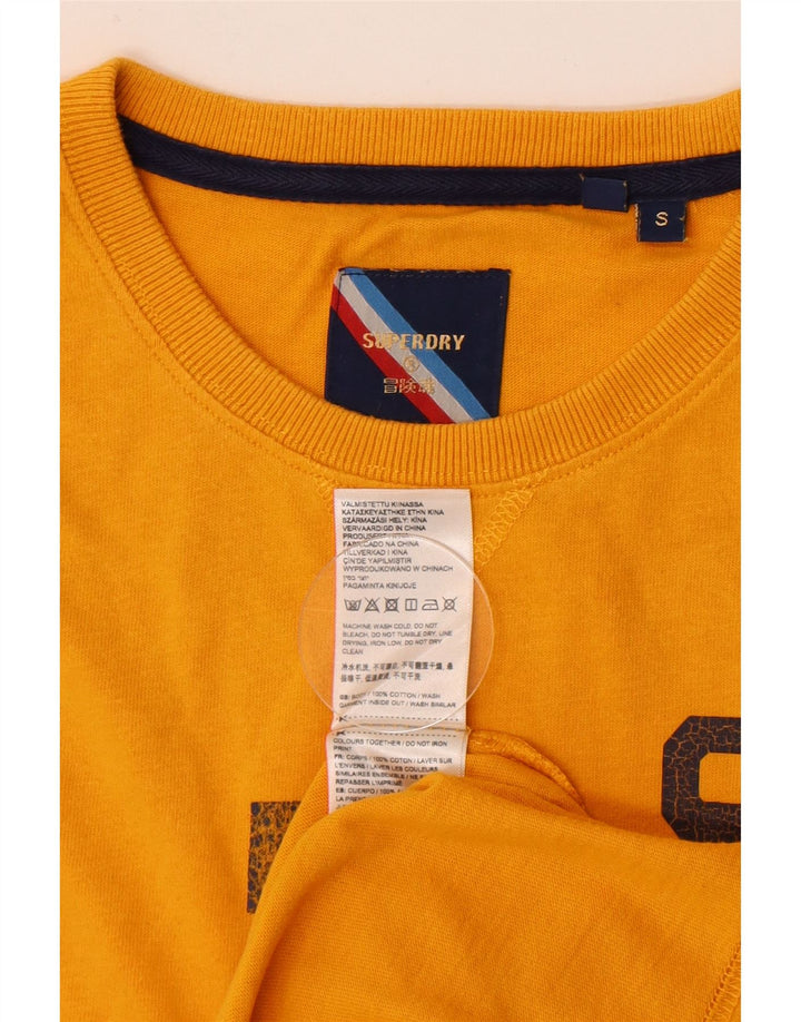 Superdry muška majica kratkih rukava s grafičkim motivima, mali žuti pamuk