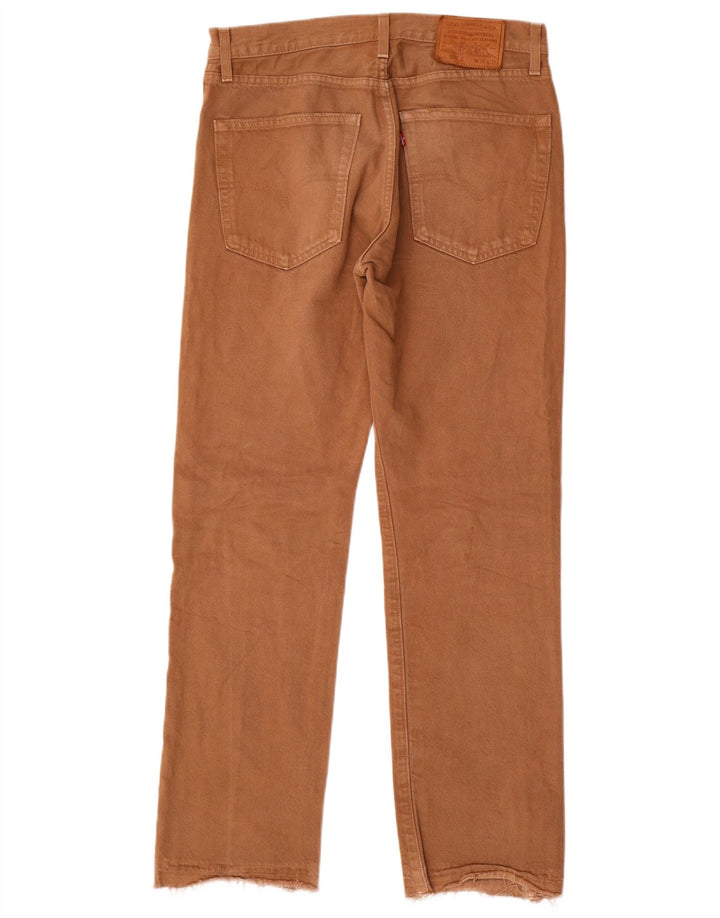 Levi's muške 551 ravne traperice W30 L32 smeđi pamuk