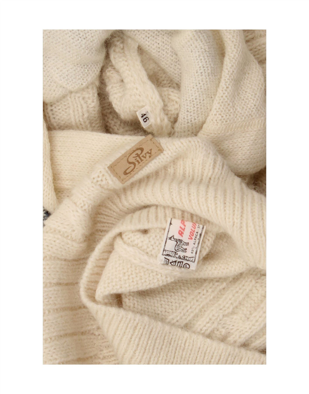 Silvy ženski džemper s kapuljačom i ovratnikom IT 46 veliki bijeli