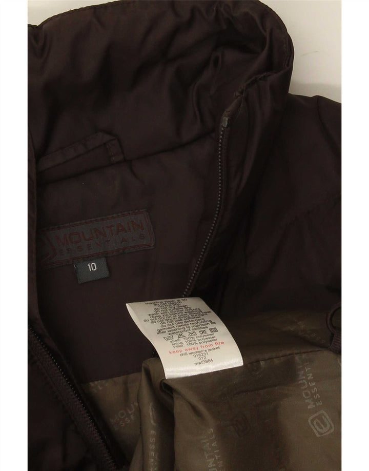 Mountain Essentials ženska prevelika podstavljena jakna UK 10 Small Brown