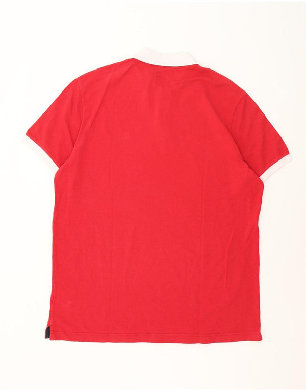 Henry Cottons muška uska polo majica 3XL crveni pamuk