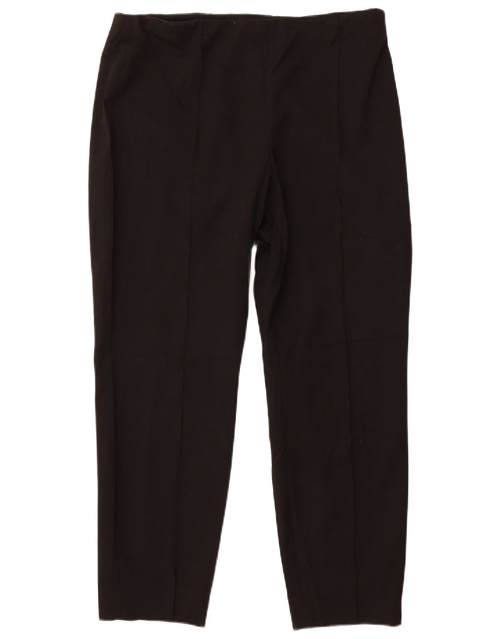 CALVIN KLEIN Ženske uske ležerne hlače US 14 XL W34 L27 crni poliester