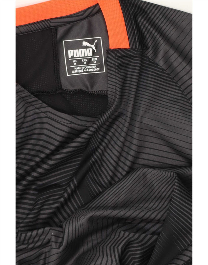 Puma muška majica kratkih rukava srednje siva geometrijska