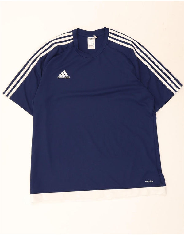 Adidas muška majica Climalite Top XL tamnoplavi poliester u boji