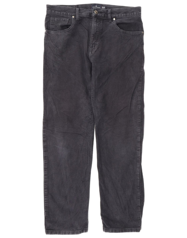 Marks & Spencer Mens Blue Harbour Casual Trousers W34 L31 Navy Blue
