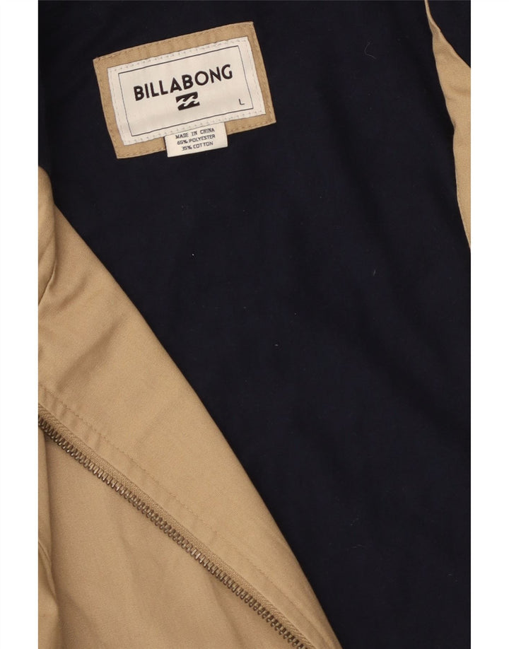 Billabong muška bomber jakna s kapuljačom UK 40 veliki bež poliester