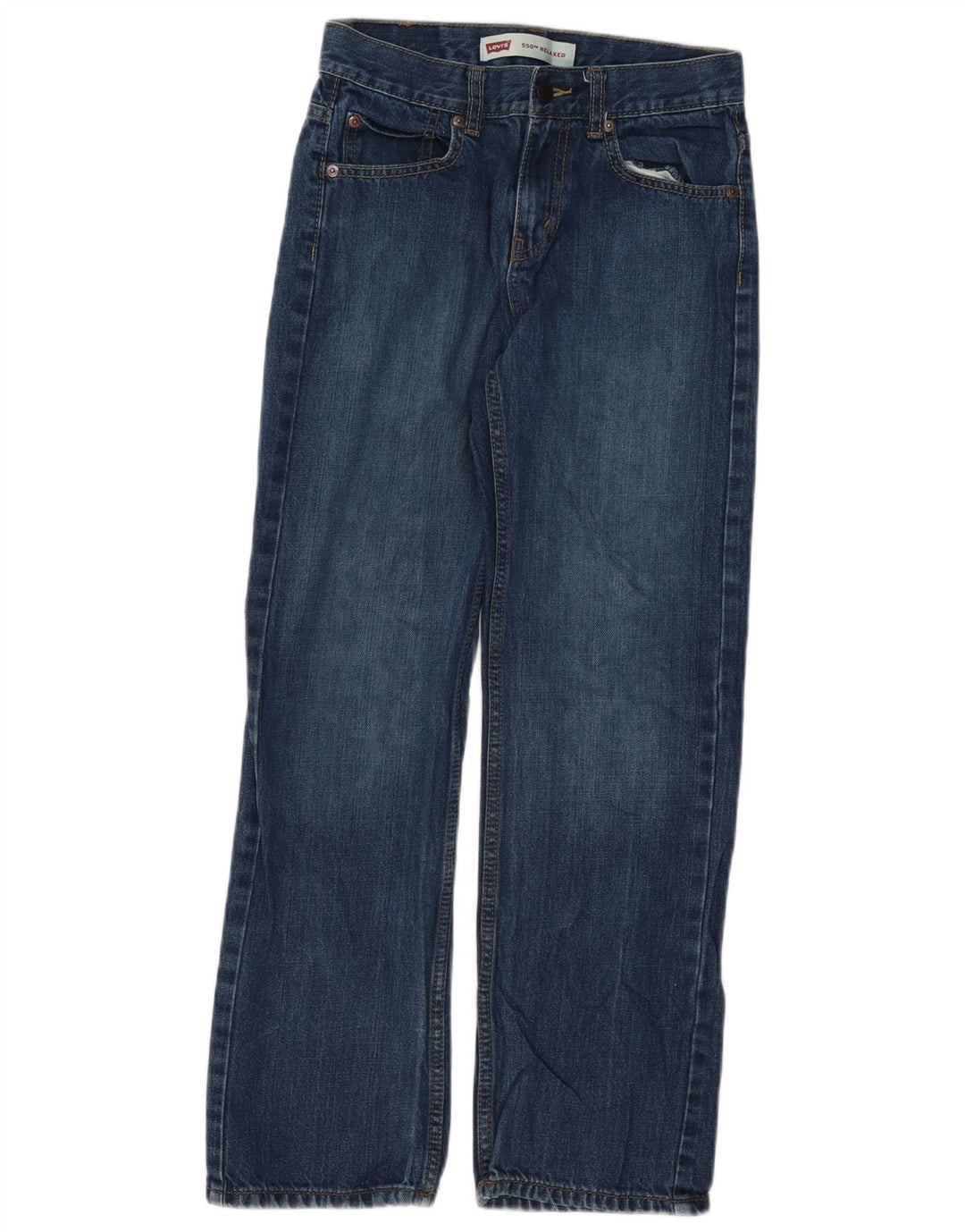 LEVI'S Boys 550 ravne traperice opuštenog kroja 13-14 godina W25 L27 plava