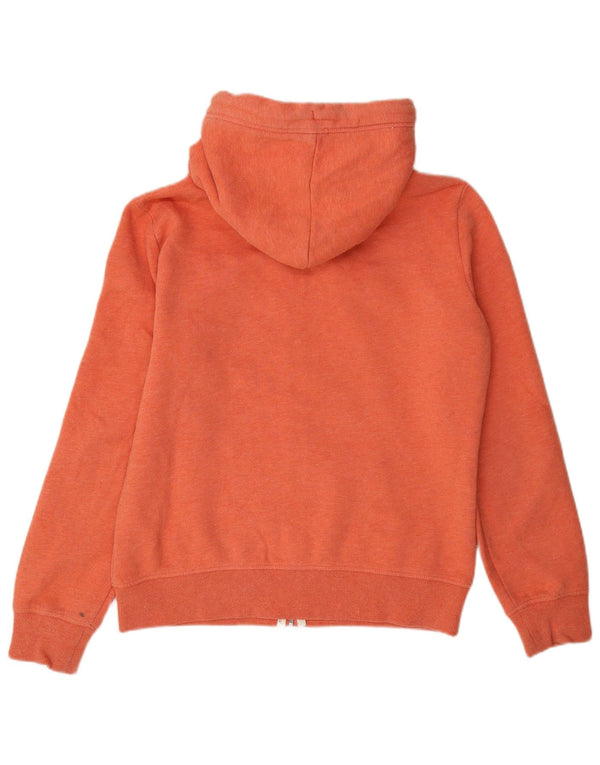 Superdry ženski prekomjerni pulover s kapuljačom s patentnim zatvaračem UK 12 srednje narančasti pamuk