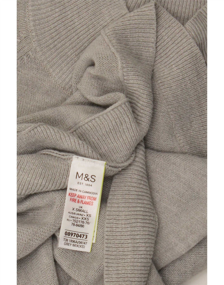 Marks & Spencer ženski džemper s kornjačičastim ovratnikom UK 6 XS sivi