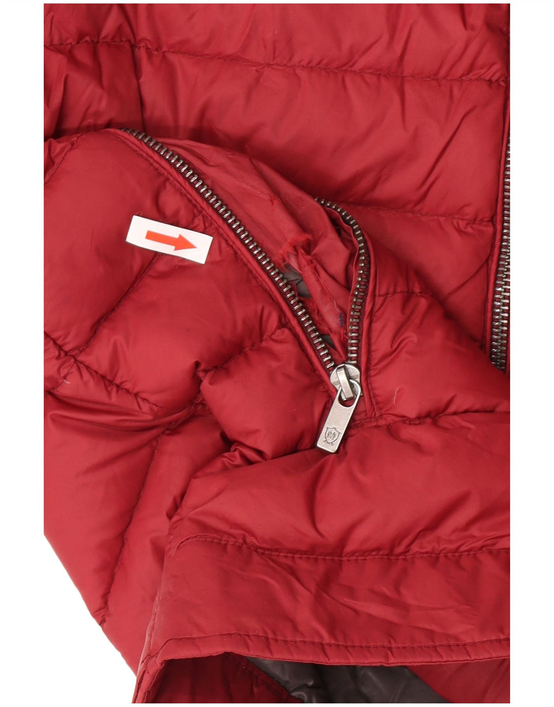 Ženska podstavljena jakna s kapuljačom Massimo Dutti UK 14 Large Bordo
