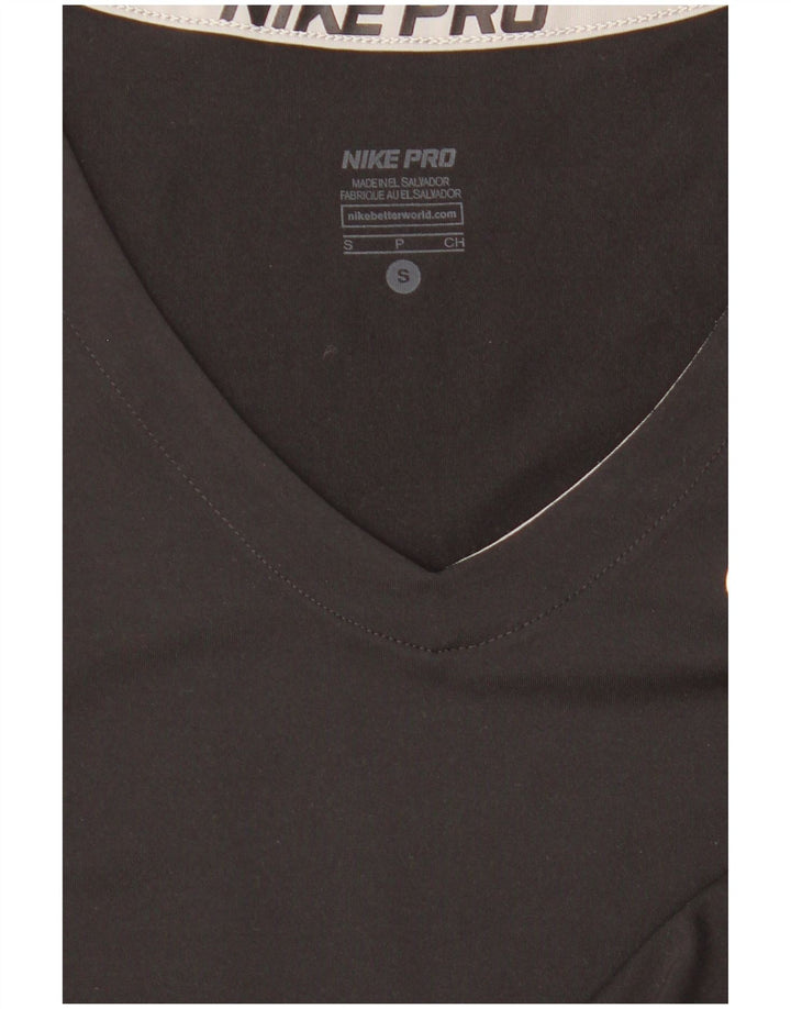 Nike Ženska Dri Fit majica kratkih rukava UK 8 Mala crna