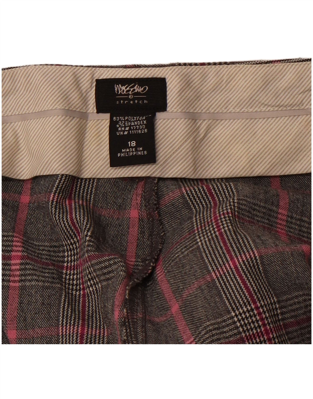 MOSSIMO Ženske Bootcut ležerne hlače US 18 2XL W40 L32 Sivi karirani