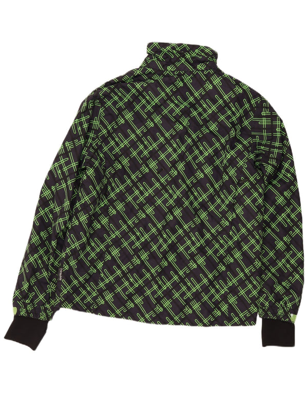 CRIVIT Mens Windbreaker Jacket UK 40 Large Navy Blue Geometric Polyester