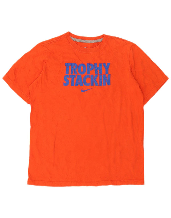 Nike Boys Graphic T-Shirt Top 13-14 Years XL narančasti pamuk