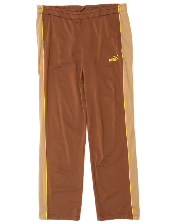 PUMA ženske hlače za trenirku UK 12 srednje smeđe poliesterske boje