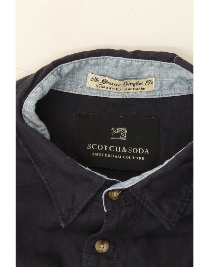 Scotch & Soda muška Amsterdam Couture košulja srednje tamnoplava