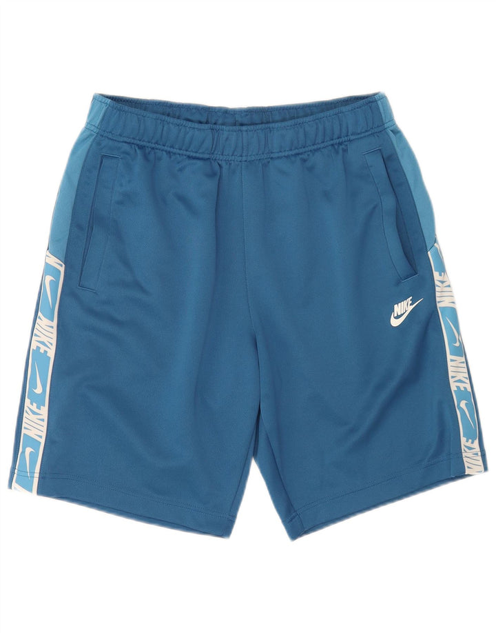 Nike muške grafičke sportske kratke hlače srednje plave boje od poliestera
