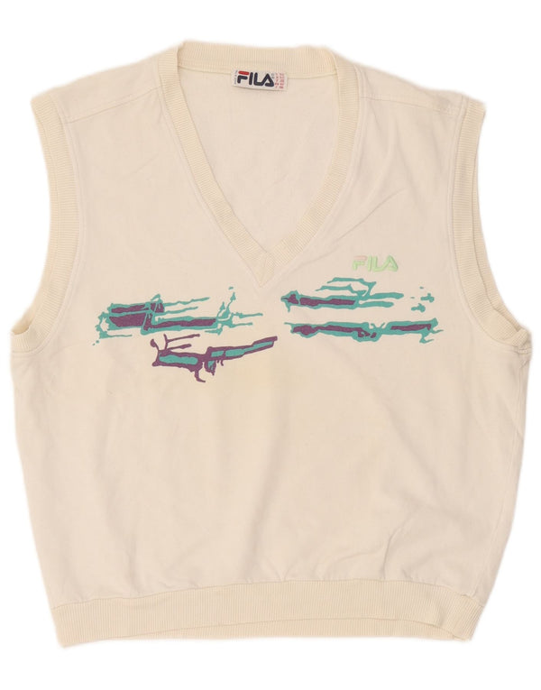 Fila muški grafički prsluk bez rukava IT 52 Large White