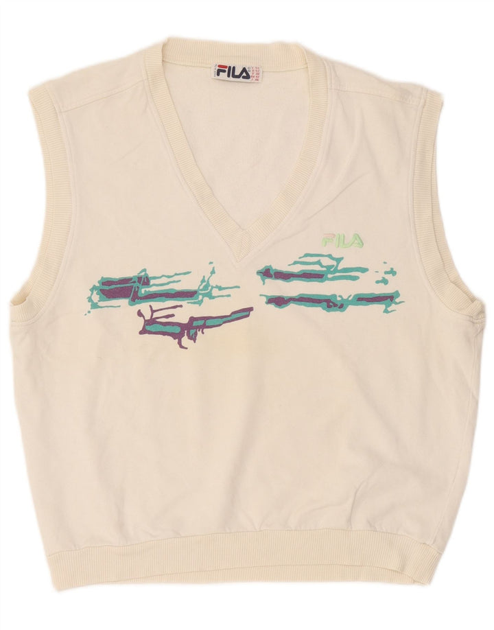 Fila muški grafički prsluk bez rukava IT 52 Large White