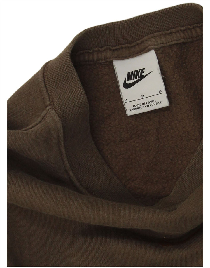 Nike ženska majica prekomjerne veličine UK 14 srednje smeđe boje