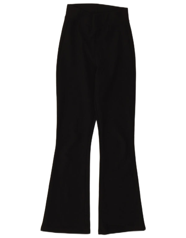Zara Womens Flare Leggings UK 4 XS Black