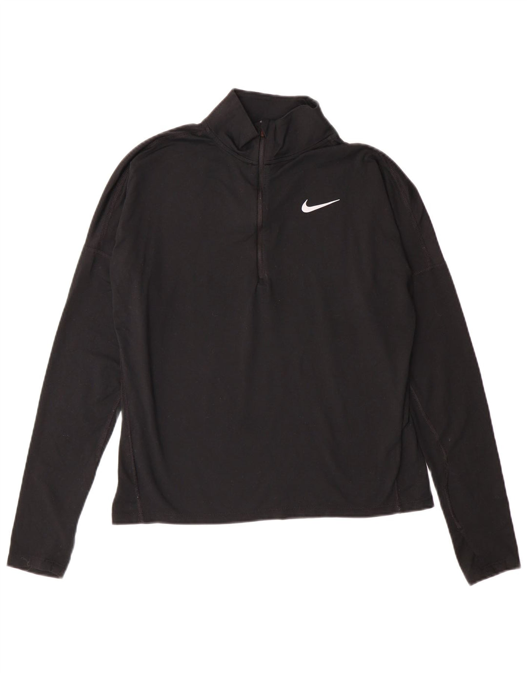 NIKE Ženska trenirka Dri Fit Zip Neck Top UK 10 Small Black