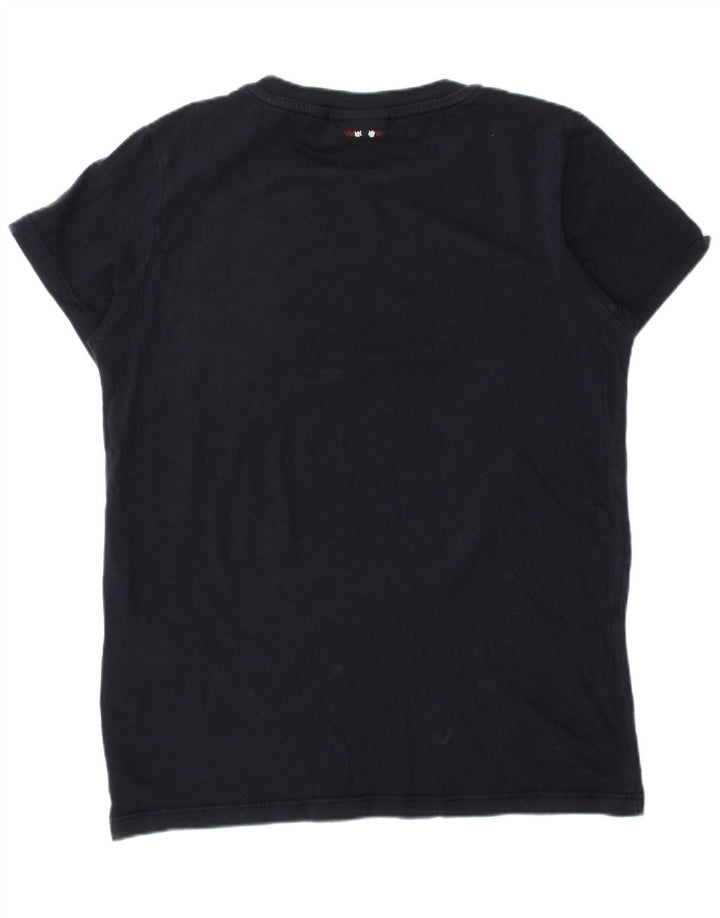 NAPAPIJRI Boys Geographic Graphic T-Shirt Top 7-8 Years Mornarsko plavi pamuk