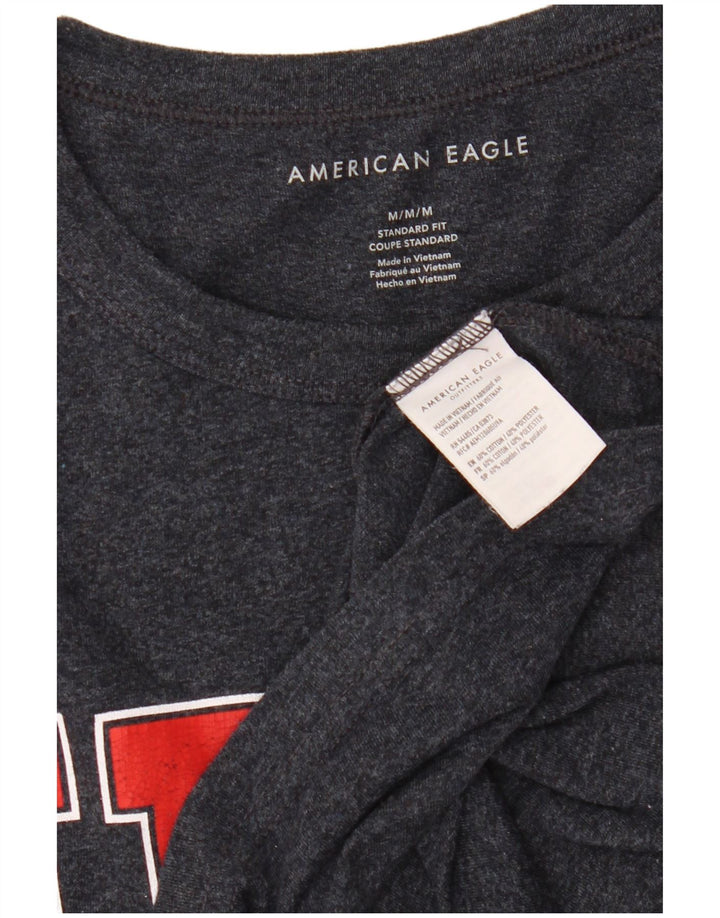 AMERICAN EAGLE Mens Coupe standardna majica kratkih rukava srednje plave boje