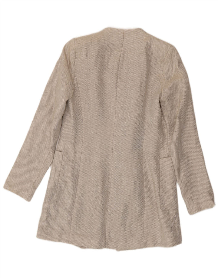 Zara ženski otvoreni kaput UK 10 Small Beige Linen