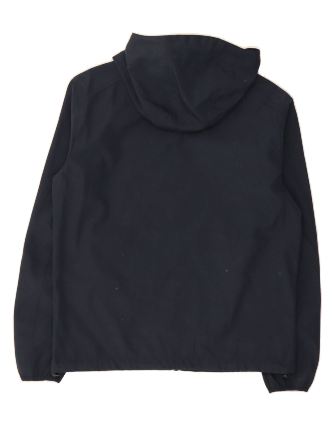 JACK & JONES Mens Hooded Rain Jacket UK 38 Medium Navy Blue Vintage Jack & Jones and Second-Hand Jack & Jones from Messina Hembry 