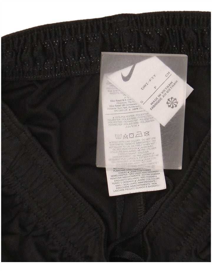 Nike Ženske Dri Fit Sportske Kratke Hlače UK 8 Mali crni poliester