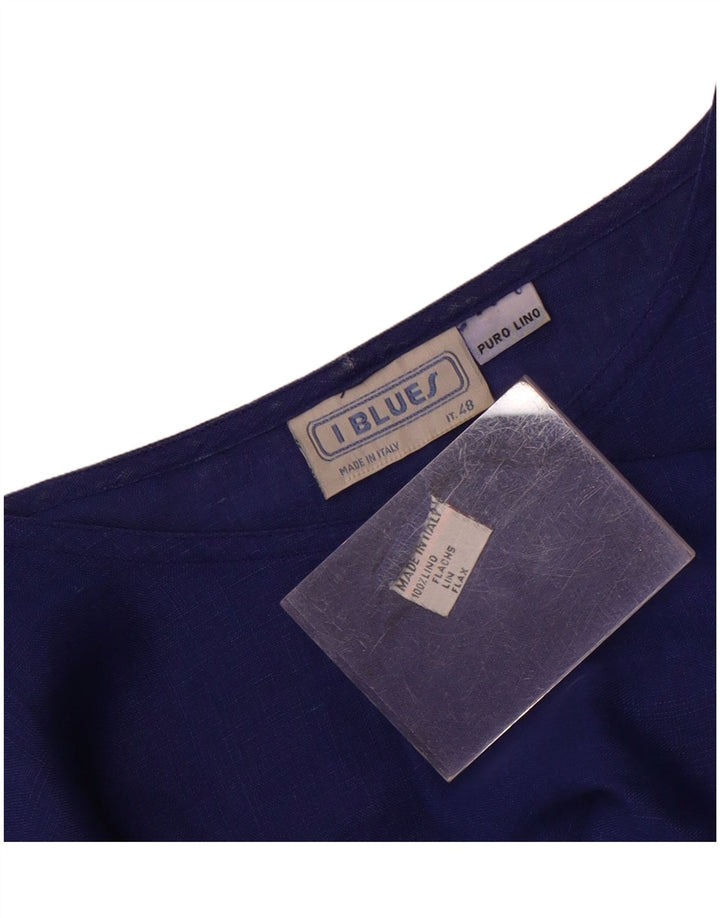 i Blues Ženska bluza Top IT 48 XL plavo platno