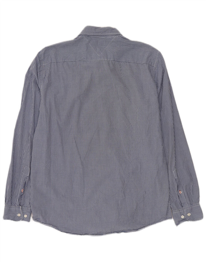 TOMMY HILFIGER Muška majica standardnog kroja Velika plava pamuk gingham