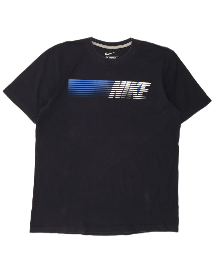 NIKE Muška majica kratkih rukava standardnog kroja UK 46/48 XL tamnoplava