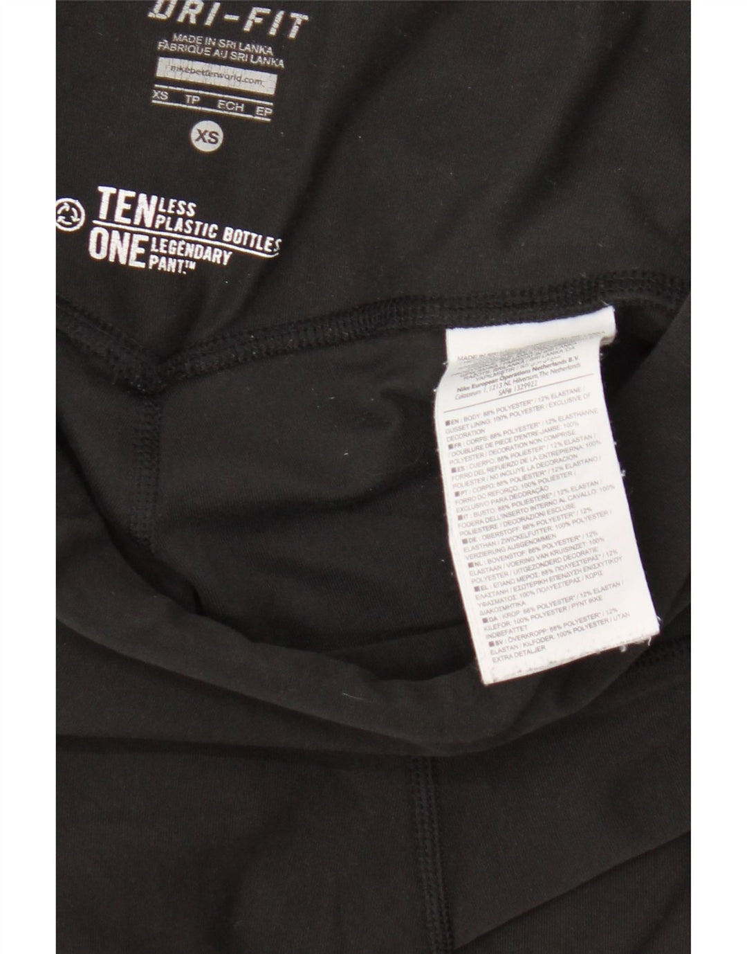 Nike ženske Dri Fit tajice UK 4 XS crni poliester