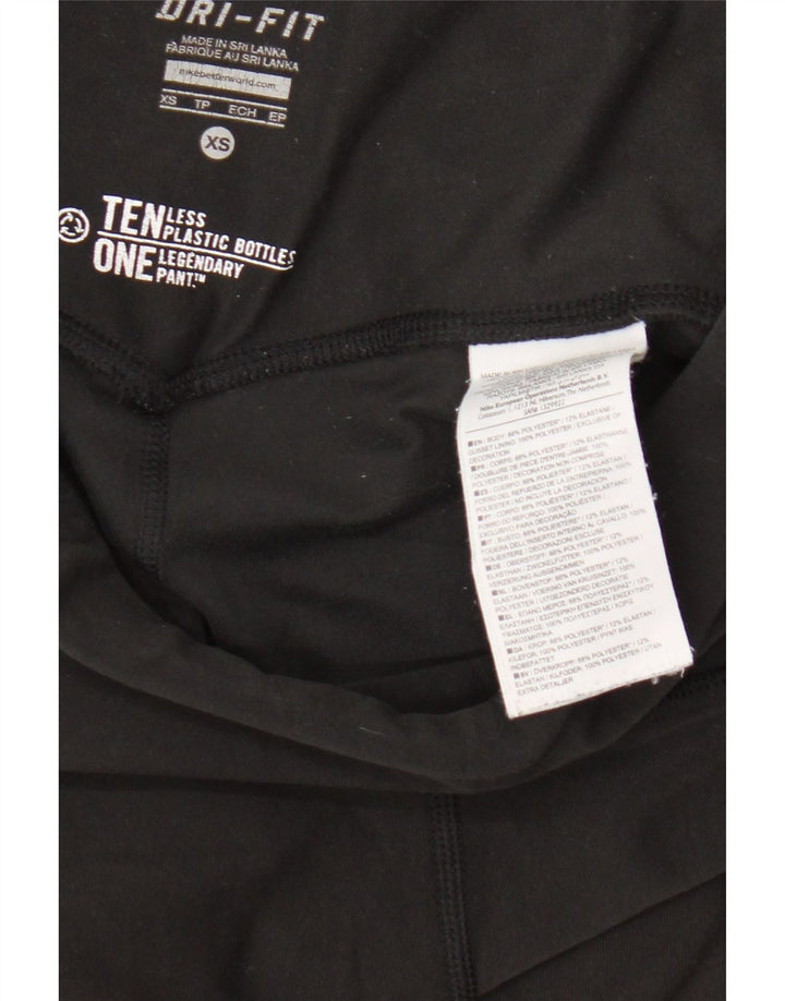Nike ženske Dri Fit tajice UK 4 XS crni poliester