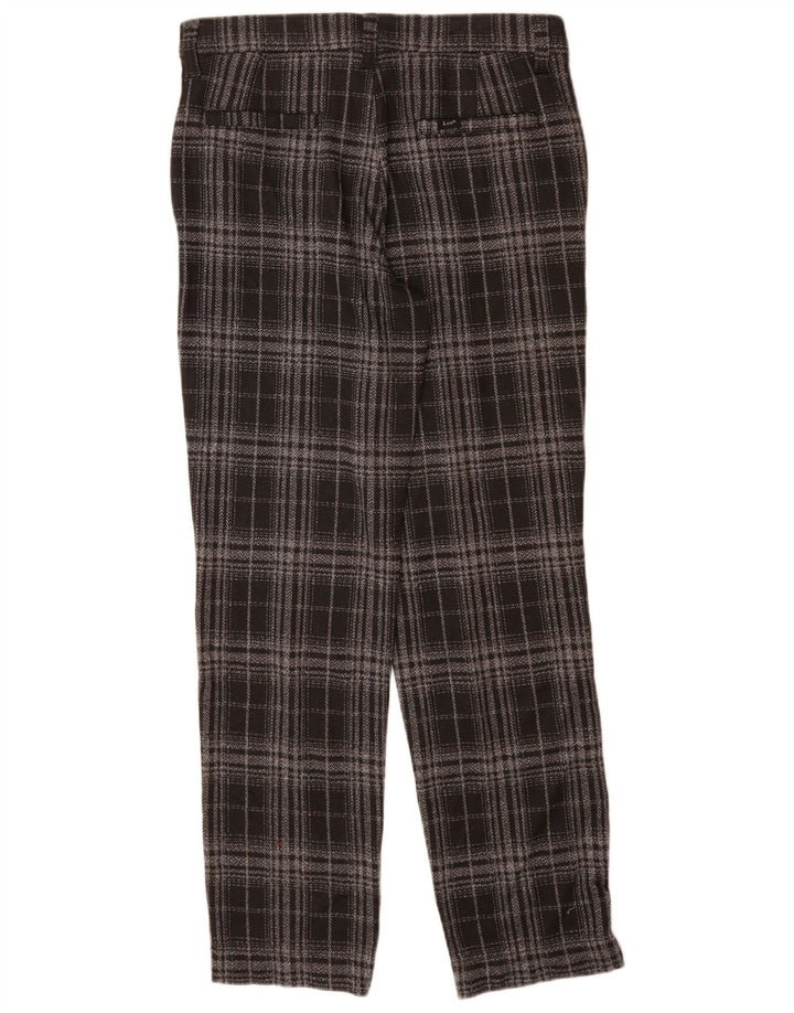 Lee ženske chino hlače US 10 Large W30 L30 crni karirani poliester