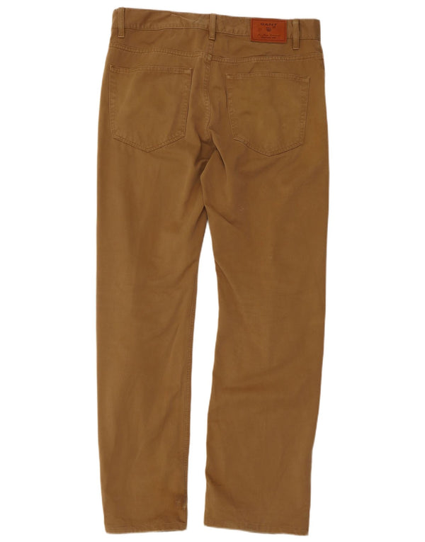 Gant Mens Jason Regular Fit Ležerne Hlače W34 L34 Bež Pamuk