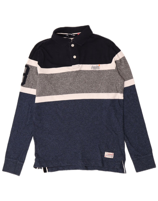 Superdry Boys polo majica dugih rukava za ragbi 15-16 godina XL plava boja