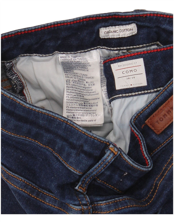 TOMMY HILFIGER Ženske Como Jegging traperice W30 L30 tamnoplavi pamuk