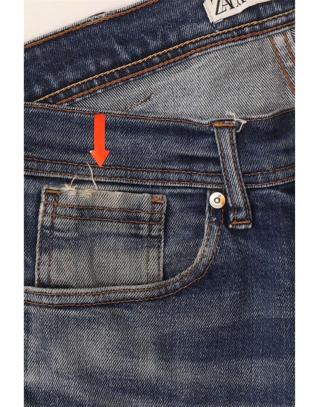Zara muške uske traperice EU 42 Large W32 L30 Plave
