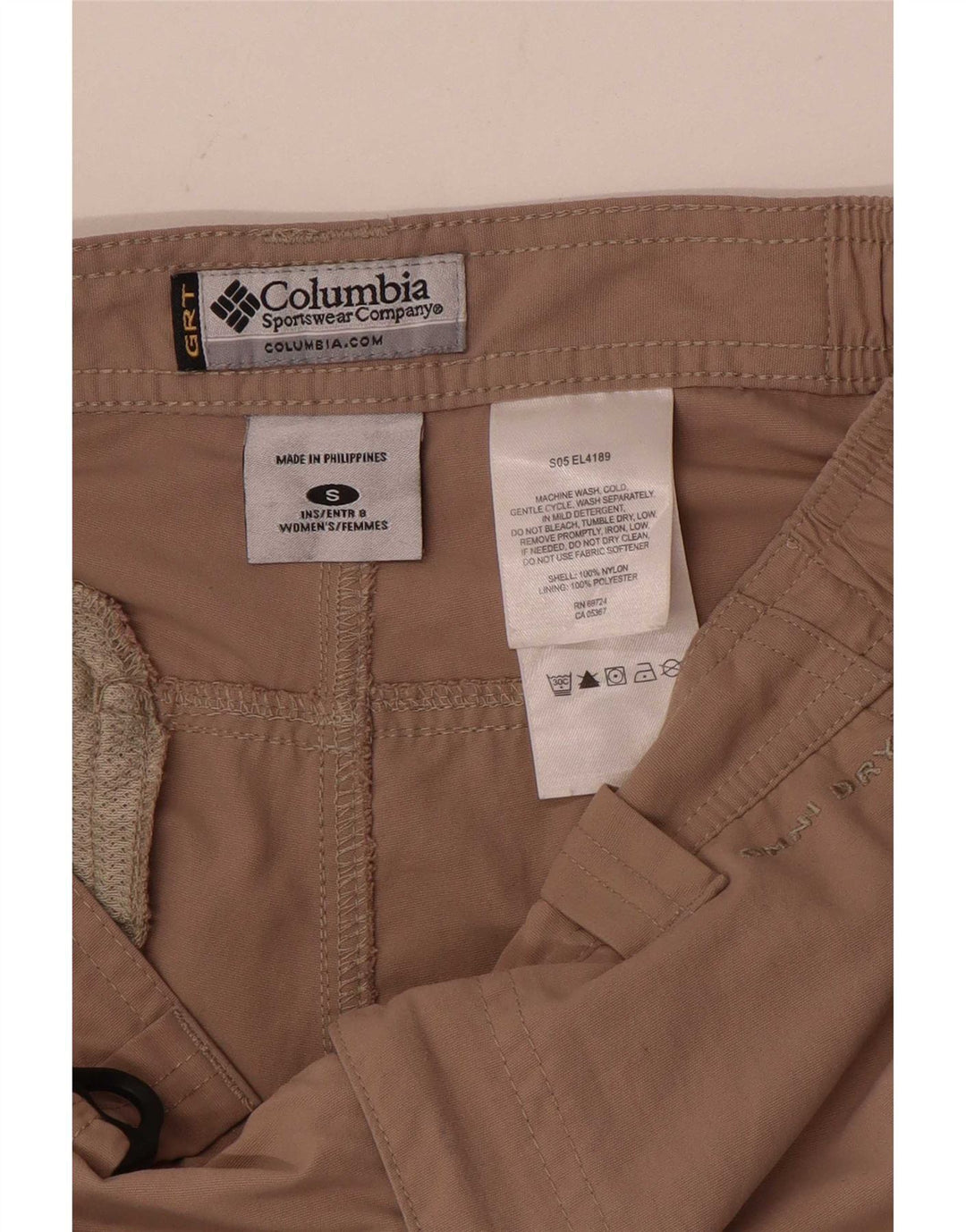 Columbia ženske kargo kratke hlače male W26 bež najlon