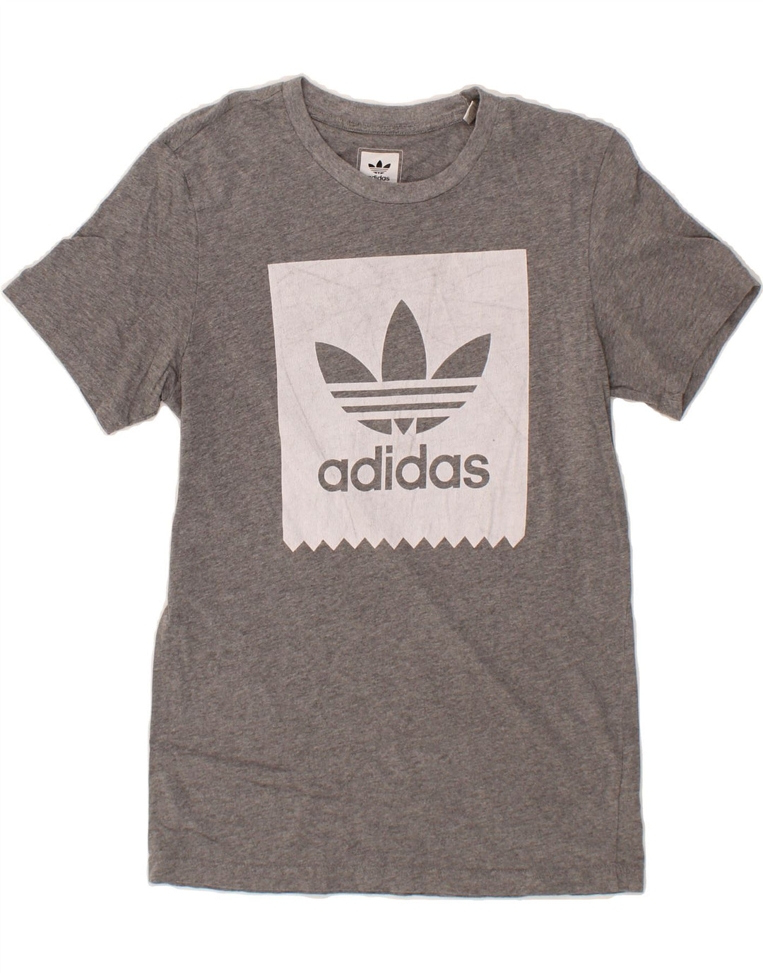 ADIDAS Mens Graphic T-Shirt Top Medium Grey Cotton Vintage Adidas and Second-Hand Adidas from Messina Hembry 